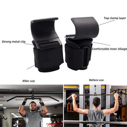 Premium Non-Slip Weight Lifting Hooks™