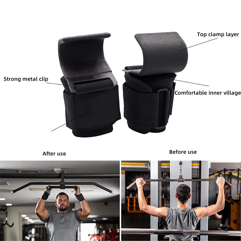 Premium Non-Slip Weight Lifting Hooks™